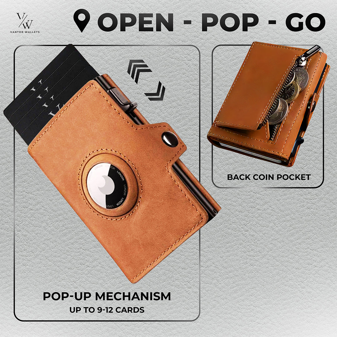 VW01 - Pop-Up AirTag Wallet