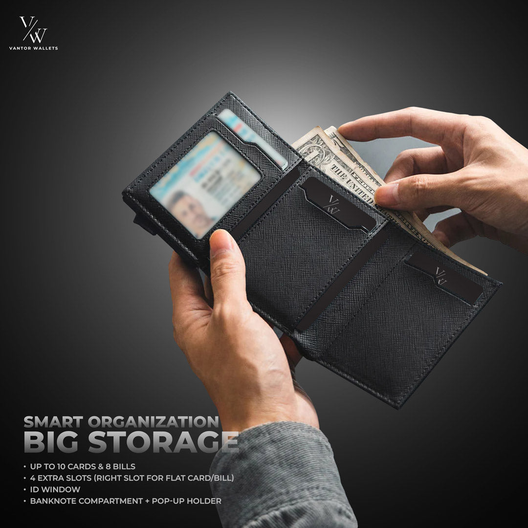 Everyday Carry RFID Wallet – Slim Leather Card Holder