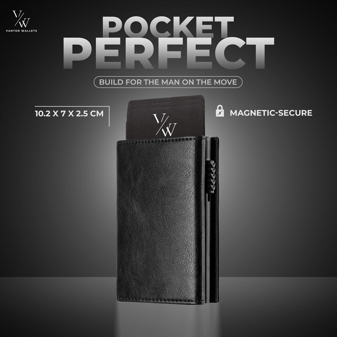 Everyday Carry RFID Wallet – Slim Leather Card Holder